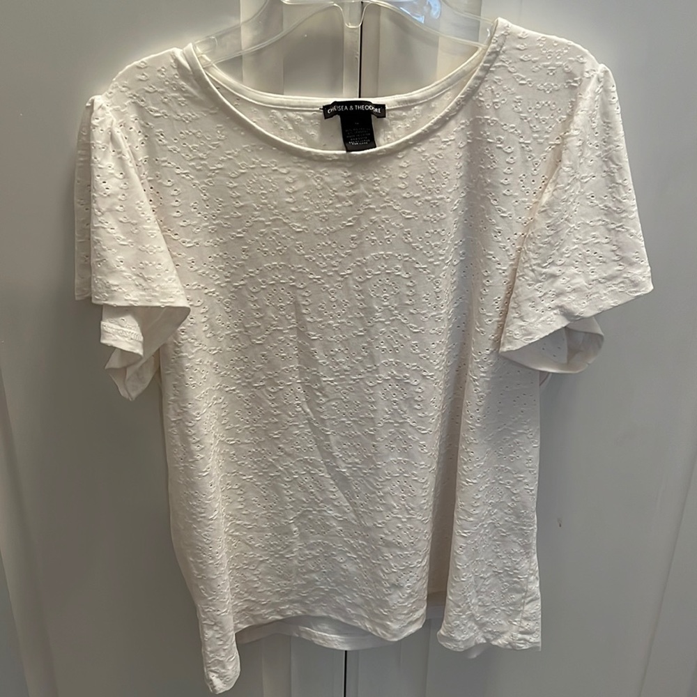 Chelsea & Theodore Ivory Top Size M